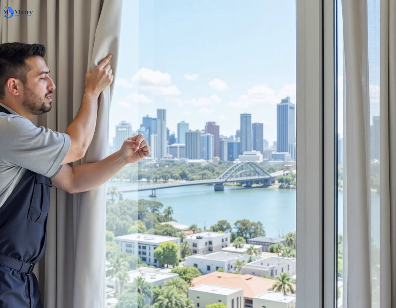 Professional curtain steam cleaning service oakleigh-vic QLD by Matty Curtain Cleaning