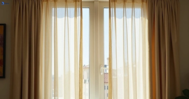 Dull dusty drapes in oakleigh-vic before professional cleaning